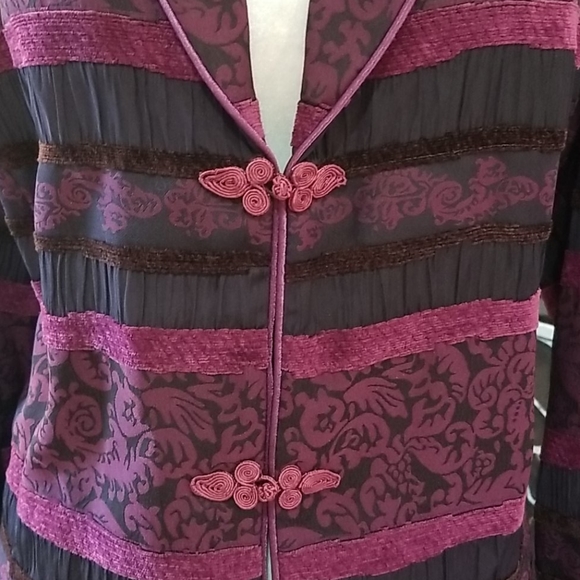 Danny & Nichole purple and navy blazer, size 20W - Picture 2 of 8